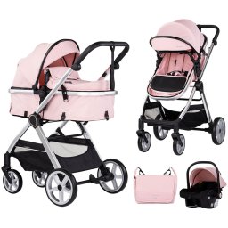 Carucior Chipolino Vista 3 in 1 pink marshmallow