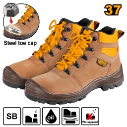 Bocanci de Protectie Maro 38 (Nou)