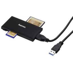 HAMA Slim USB 3.0 superspeed multi cititor card negru