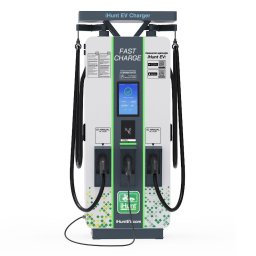 Statie de incarcare ultra rapida cu monetizare iHunt EV DC 50KW + AC 22KW, 2 x CCS2 - Integrare iHuntEV
