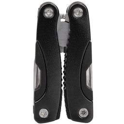 Patent multifunctional 9 în 1 pentru camping, cleste multi-tool cu unelte pentru drumetii, negru
