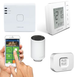 Pachet control independent in fiecare camera Salus IT600 pentru apartament cu 5 calorifere. 5 ani garantie