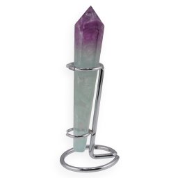 Bagheta de Fluorit cu suport metalic, 16cm