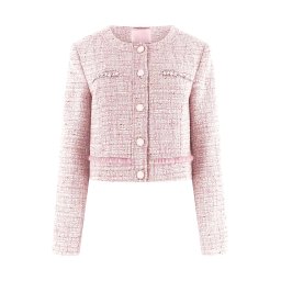 GUESS Sacou Clotilde Tweed Jacket W6RL54WJ632 f6zp delicate pink multi