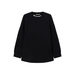 PALM ANGELS Bluză Classic Logo Over L/S PMAB059S26JER001 1003-black off white