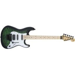Jackson X Series Signature Adrian Smith SDXQM Transparent Green Burst