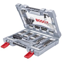 Bosch Premium X-Line drill / screwdriver set, 105 pieces, drill & bit set (green, 105 pieces)