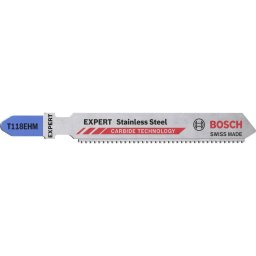 Bosch EXPERT jigsaw blades T118EHM 3Stk Stainless Steel