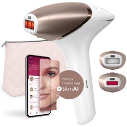 Epilator Epilator IPL SenseIQ + SkinAI, 450.000 impulsuri, 5 intensități, utilizare cu și fără fir, premium