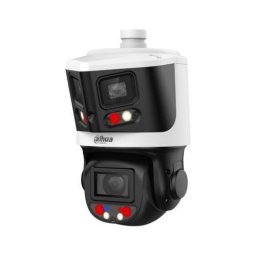 Camera IP panoramica PTZ Dahua, 8MP + 4MP, Smart Dual Light, IR 70m, lumina alba 30m, lentila 2.8mm, zoom optic 10x, AcuPick, audio bidirectional, alarma audio-vizuala, PoE+, MicroSD, IP66, SDT3E410-8P-MB-A-PV1-0280B