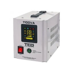UPS 1100VA/700W cu runtime extins, sinusoidă pură, acumulator extern 12V AGM (neinclus), TED Electric TED000323