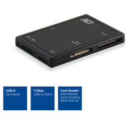 ACT CONNECTIVITY AC6370 Extern USB 3.2 Gen1 (USB 3.0) cititor card