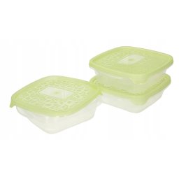 Cutie de mic dejun cutie de prânz 600 ml - set de 3 buc.