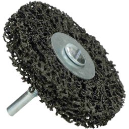Roată de rectificat cu fleece tare pe tijă 80 mm