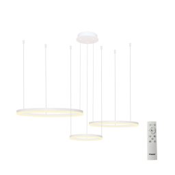 Azzardo AZ4971 - Lustră LED dimabilă pe cablu HALO LED/120W/230V alb + + telecomandă