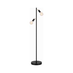 Lampadar LED 2x E27, 7W, 230V, 2000K, negru/auriu