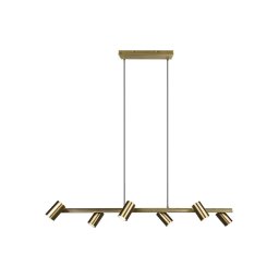 Trio - Candelabru suspendat MARLEY 6xGU10/35W/230V, finisaj alamă