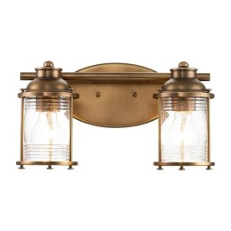 Quintiesse QN-ASHLANDBAY2-NBR-BATH – Lampă de baie ASHLAND BAY, 2x E27, 60 W, 230 V, IP44