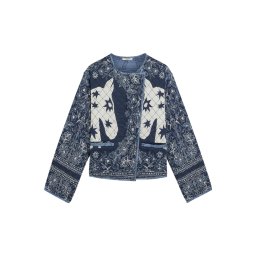 SCOTCH & SODA Geacă Reversible Printed Quilted U9G01230T 492 horse bandana dress blues