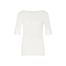 RALPH LAUREN Bluză Rfnd Strtch 1X1 Rib-Elb Slv Bt Nk 200654963036 101 natural