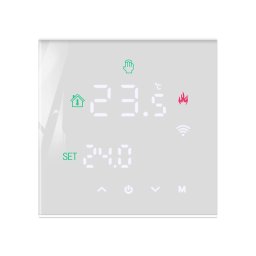 Termostat Wi-Fi pentru incalzirea termica pe gaz BeOk TGW60-WIFI-WPB SmartElectro IntelligentHouse