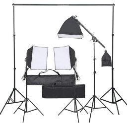 Kit studio foto cu set de lampi GartenMobel Dekor