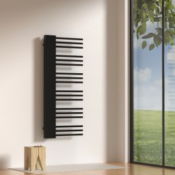 Calorifer portprosop baie Kviteseid 120x50 cm, negru, 470 W