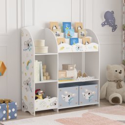 Biblioteca pentru copii Lysekil 100x93x30 cm cu motiv koala