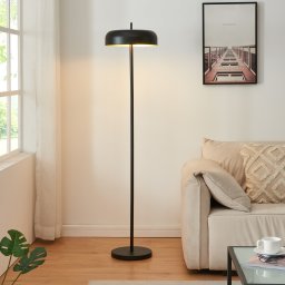 Lampadar Barton din metal negru, 159 cm, design modern [lux.pro]