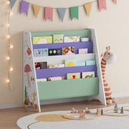 Biblioteca pentru copii Hornnes 60x62x28 cm Aqua Dream