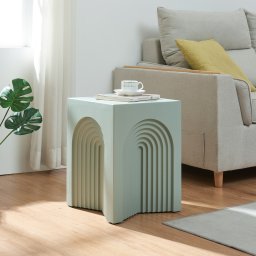 Masa laterala Elverumn verde mat 45x35x35 cm, design arcuit
