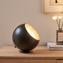 Lampa de masa Lukkodso din metal negru, 1xE27, 20x20 cm