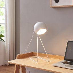 Lampa de masa Oldibro din metal, alba, 45x28x15 cm, [lux.pro]
