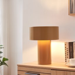 Lampa de masa Kömn din metal maro, 37 x 30 cm, design modern