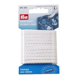 Elastic pentru imbracaminte copii, 5 mm, alb, Prym, 910343