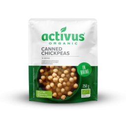 Activus Organic Chickpeas in brine 250 g