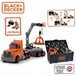 Smoby: Camion Black and Decker de asamblat