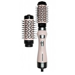 Perie rotativa Heinner HAB-R12RDC-PNK2, 1200W, Motor DC, 2 perii, Invelis ceramic, Roz-gri