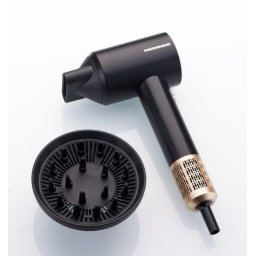 Uscator de par profesional Heinner HHD-R16BLDC-BK, Motor BLDC, 1600 W, Display, 2 trepte de putere, 3 trepte de temperatura, Negru cu auriu