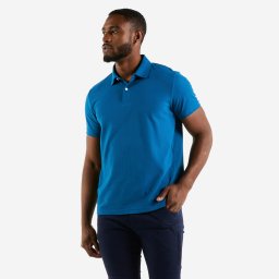 Tricou polo navigație SAILING 100 Albastru Bărbați
