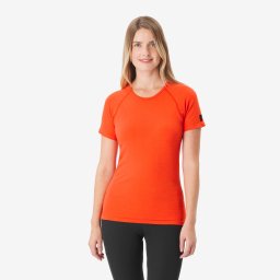 Tricou trekking cu lână merinos, fără cusături, damă
