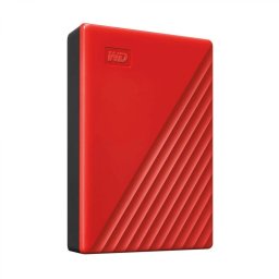 HDD extern WD 4 TB, My Passport, 2.5 inch, USB 3.2, rosu, WDBPKJ0040BRD-WESN (timbru verde 0.8 lei)