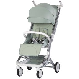 Carucior sport Chipolino Pocket Matcha pliabil cu spatar reglabil si cos de cumparaturi