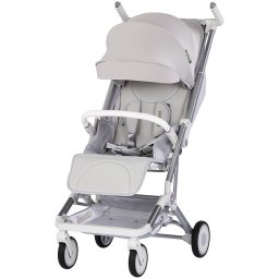 Carucior sport Chipolino Pocket Platinum pliabil cu spatar reglabil si cos de cumparaturi