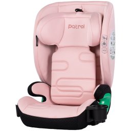 Scaun auto cu Isofix pentru copii 4-12 ani Chipolino Patrol I-Size 100-150 cm Powder Pink
