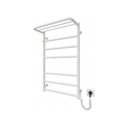 Radiator baie tip scară HOME, 95W/230V, 77x53 cm, inox/alb, racordare pe dreapta