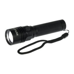 Retlux - Lanternă LED reîncărcabilă din aluminiu, 3W, 2000 mAh, IPX4, neagră