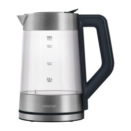 Sencor - Fierbător electric rapid cu reglaj de temperatură, 1,7 l, 2200 W / 230 V, crom mat / negru