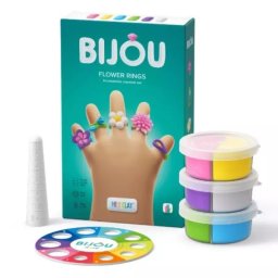 Hey Clay: set de creat inele din plastilină - flori