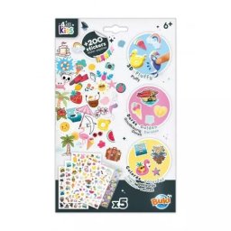BUKI: Set de autocolante cu tematică de vară - 200 buc.